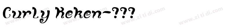 Curly Keken字体转换